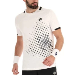 Lotto Top IV Tee (Men's) - Bright White/All Black