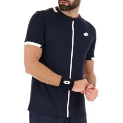 Lotto Top IV Tee (Men's) - Navy Blue/Bright White