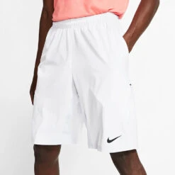 Nike N.E.T 11'' Woven Tennis Shorts (Men's) - White/Black (Available Size: XS,2XL) 7 Nike N.E.T 11'' Woven Tennis Shorts (Men's) - White/Black (Available Size: XS,2XL) -Nike Store 455618 100