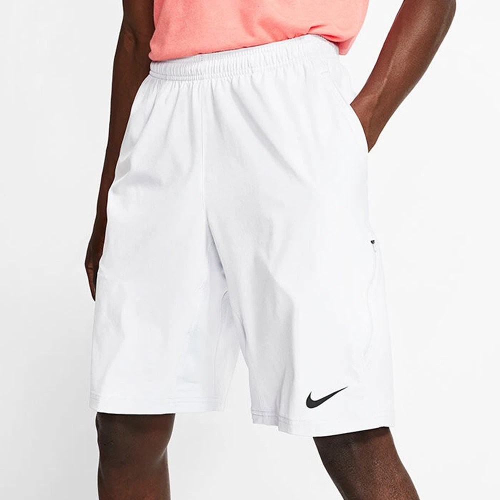 Nike N.E.T 11'' Woven Tennis Shorts (Men's) - White/Black (Available Size: XS,2XL) 5 Nike N.E.T 11'' Woven Tennis Shorts (Men's) - White/Black (Available Size: XS,2XL) - Image 3
