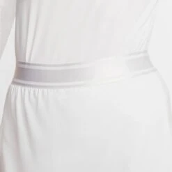 Nike Court Fitted Tennis Skirt (Women's) - White/Black -Nike Store 939320 104 PHSYM002