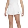 Nike Court Dri-Fit Flouncy Tennis Skirt (Girl's) - White/Black -Nike Store CV7575 100a