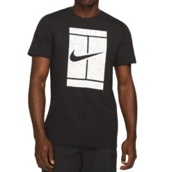 Nike Court Tee SSNL (Men's) - Black/White