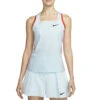 Nike Court Dri-Fit Slam Tank (Women's) - Glacier Blue/Light Arctic Pink/Team Orange/Black