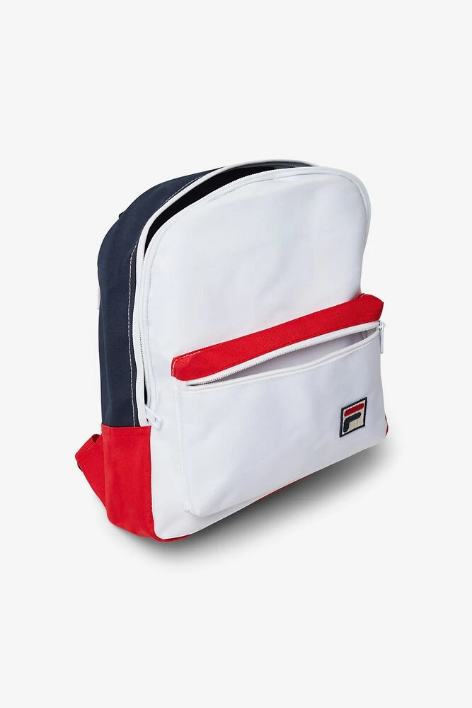 Fila Mini Backpack - White/Navy/Red 4 Fila Mini Backpack - White/Navy/Red - Image 2