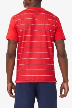 Fila Heritage Tennis Striped Crew (Men's) - Red (Available: Size S) -Nike Store FILA COM XLarge TM036841 622 03 e