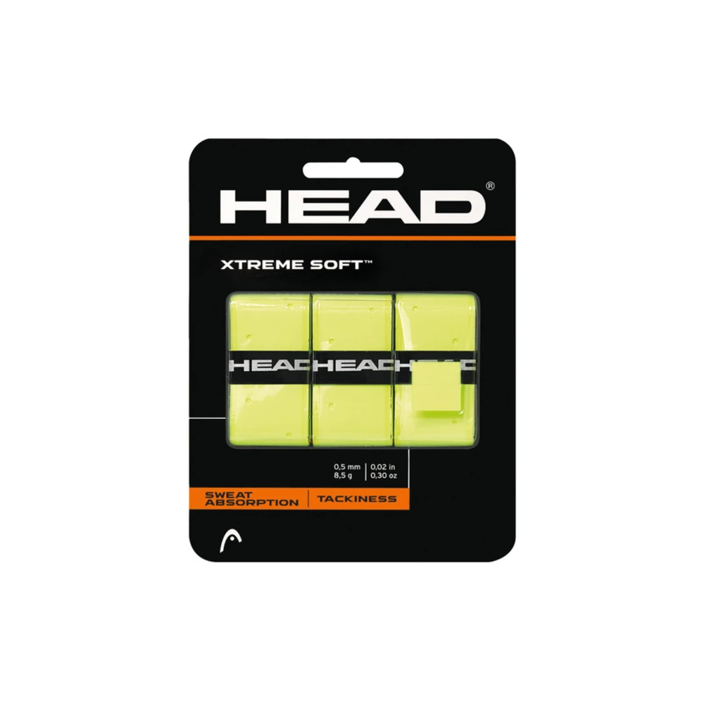 Head Xtreme Soft Overgrip (3 Pack) - Yellow 3 Head Xtreme Soft Overgrip (3 Pack) - Yellow