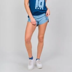 Bidi Badu Hulda Tech 2 In 1 Shorts (Women's) - Jeans/Dark Blue -Nike Store HuldaJeans 3