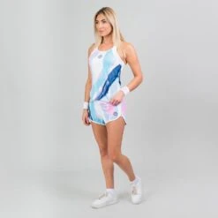 Bidi Badu Hulda Tech 2 In 1 Shorts (Women's) - White/Aqua (Available Size: M,L) -Nike Store HuldaWH 3