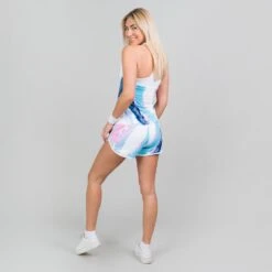 Bidi Badu Hulda Tech 2 In 1 Shorts (Women's) - White/Aqua (Available Size: M,L) -Nike Store HuldaWH 4