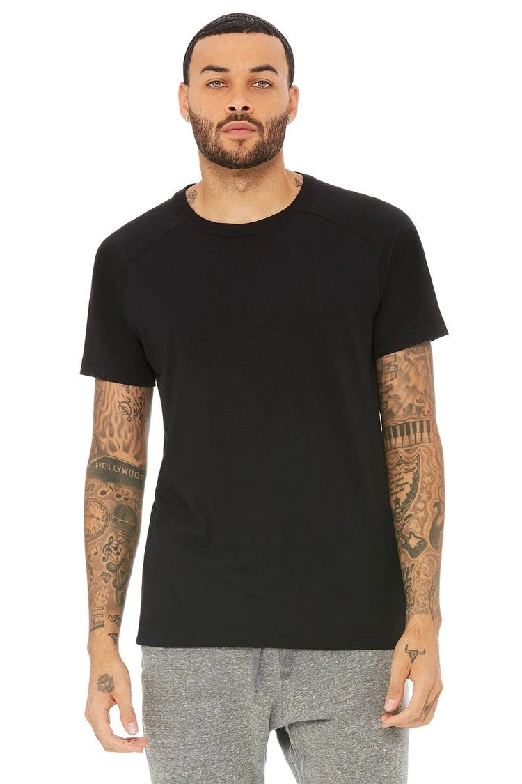 Alo Triumph Crew Neck Tee (Men's) - Black 4 Alo Triumph Crew Neck Tee (Men's) - Black - Image 2
