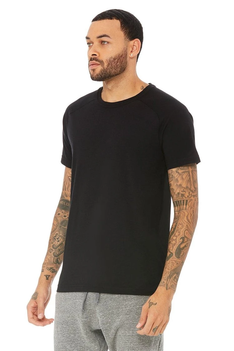 Alo Triumph Crew Neck Tee (Men's) - Black 5 Alo Triumph Crew Neck Tee (Men's) - Black - Image 3