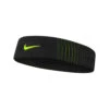 Nike Dri-Fit Reveal Headband- Black/Volt/Volt -Nike Store N0002284085OS