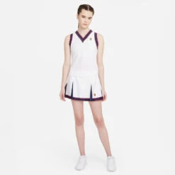 Nike Court Dri-Fit Slam Tank (Women's) - White -Nike Store NikeCourtSlamTank Women DA4718 100 3