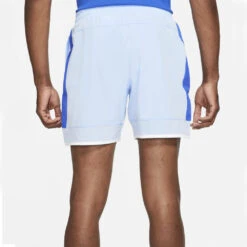 Nike Dri-Fit Advantage Rafa 7" Short (Men's) - Aluminum/Hyper Royal/White/Lime Glow -Nike Store NikeRafaShorts CV7873 468 5