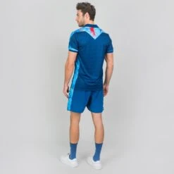 Bidi Badu Tano Tech Polo (Men's) - Dark Blue/Aqua -Nike Store TanoTechPolo 4