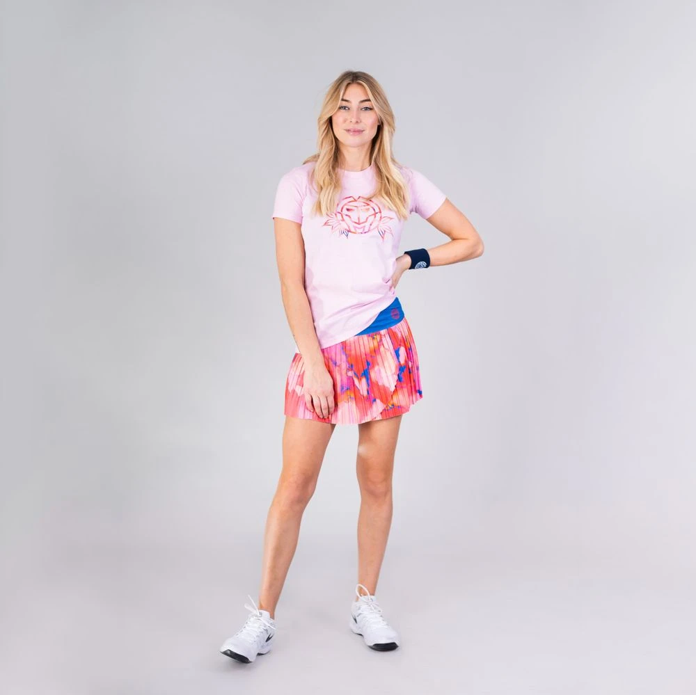 Bidi Badu Inaya Tech Plissee Skort (Women's) - Red/Blue 5 Bidi Badu Inaya Tech Plissee Skort (Women's) - Red/Blue - Image 3