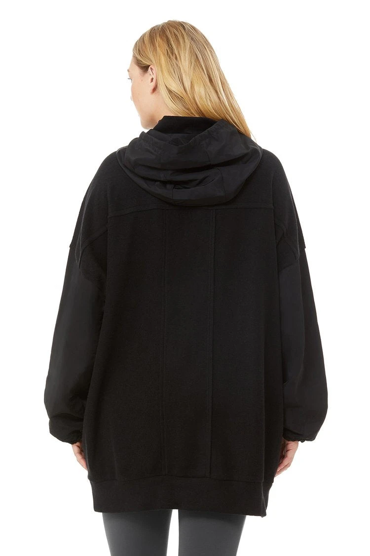 Alo Mixed Media Pullover (Women's) - Black 7 Alo Mixed Media Pullover (Women's) - Black - Image 5