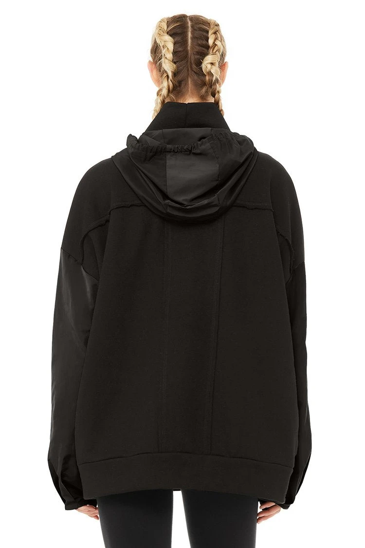 Alo Mixed Media Pullover (Women's) - Black 8 Alo Mixed Media Pullover (Women's) - Black - Image 6