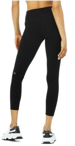 Alosoft High-waist 7/8 Highlight Legging (Women's) - Black -Nike Store W51104R BLACK BACK