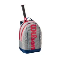 Wilson Junior Backpack - Light Grey/Red/Blue -Nike Store WR8023801 1 Backpack GY RD BU.png.high res