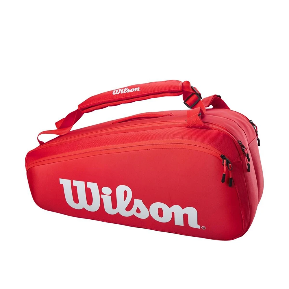 Wilson Super Tour 15 Pack Tennis Bag - Red 3 Wilson Super Tour 15 Pack Tennis Bag - Red