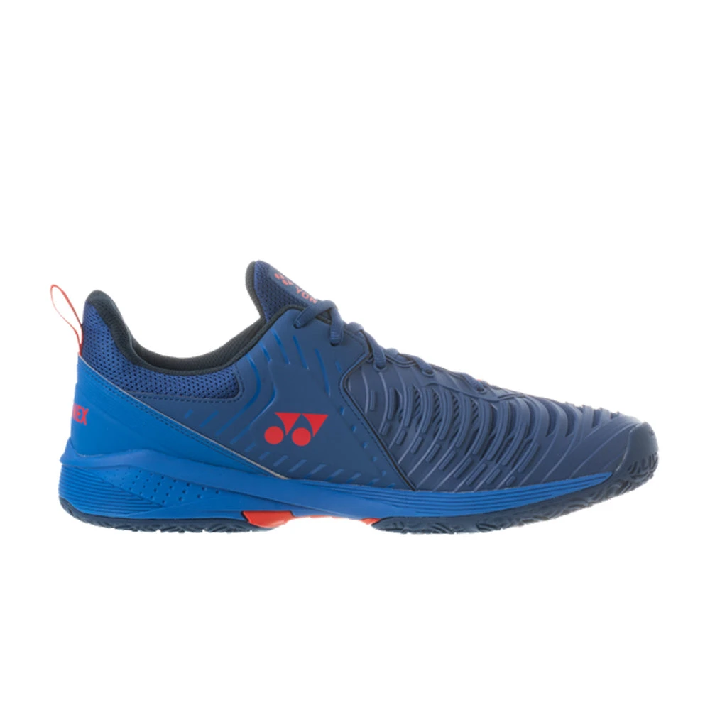 Yonex Power Cushion Sonicage 3 Clay (Men's) - Navy/Red 3 Yonex Power Cushion Sonicage 3 Clay (Men's) - Navy/Red