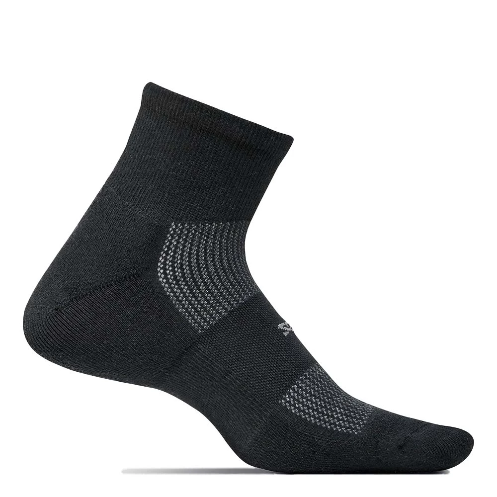 Feetures High Performance Cushion Quarter (Unisex) - Black 3 Feetures High Performance Cushion Quarter (Unisex) - Black