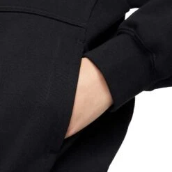 Nike Court Fleece Heritage Hoodie (Women's) - Black 8 Nike Court Fleece Heritage Hoodie (Women's) - Black -Nike Store hoodiecloseup