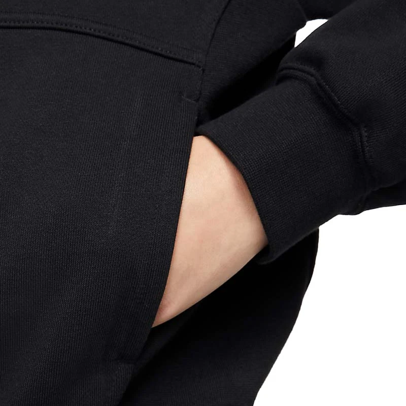 Nike Court Fleece Heritage Hoodie (Women's) - Black 5 Nike Court Fleece Heritage Hoodie (Women's) - Black - Image 3