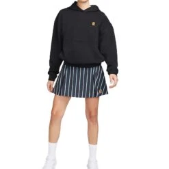 Nike Court Fleece Heritage Hoodie (Women's) - Black 9 Nike Court Fleece Heritage Hoodie (Women's) - Black -Nike Store hoodiefulledited