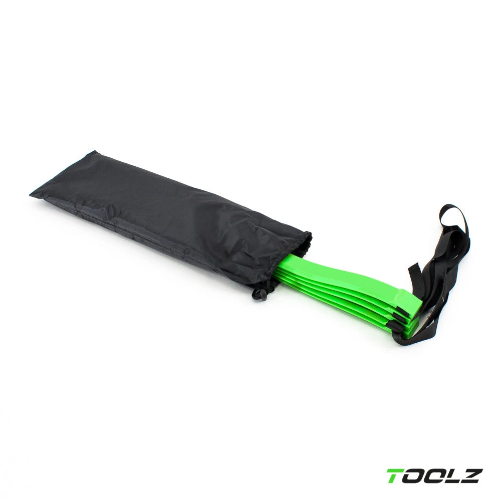 Toolz Soft Agility Ladder (2m) - Black/Green 4 Toolz Soft Agility Ladder (2m) - Black/Green - Image 2