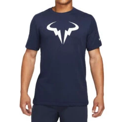 Nike Court Dri-Fit Tee Rafa SSNL (Men's) - Obsidian/White