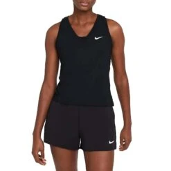 Nike Court Dri-Fit Victory Tank (Women's) - Black/White