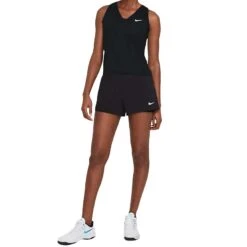 Nike Court Dri-Fit Victory Tank (Women's) - Black/White -Nike Store nikecourt victory tennis tank CZ9KVx 1